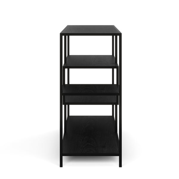 Bücherregal SEAFORD 114 x 78 cm schwarz