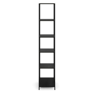 Bücherregal SEAFORD 77 x 185 cm schwarz