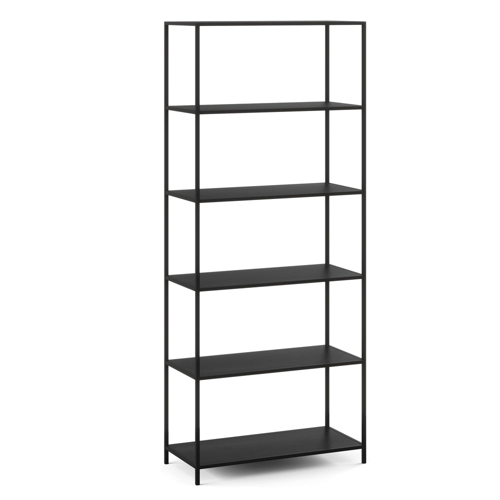 Libreria Seaford 77 x 185 cm nera