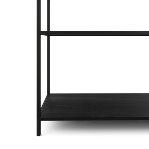Bücherregal SEAFORD 77 x 185 cm schwarz