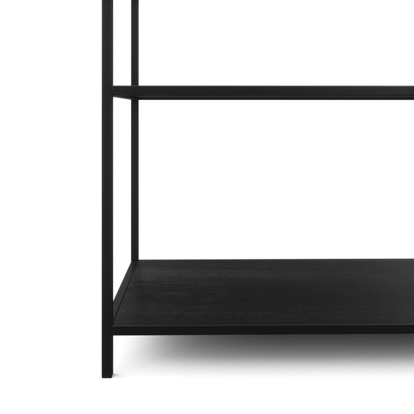 Bücherregal SEAFORD 77 x 185 cm schwarz