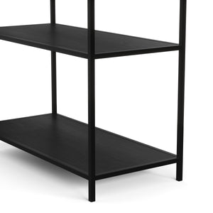 Bücherregal SEAFORD 77 x 185 cm schwarz