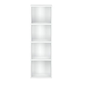 Bücherregal TAINARA 4 Fächer 30 x 106 cm weiss
