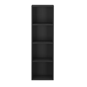 Bücherregal TAINARA 4 Fächer 30 x 106 cm schwarz