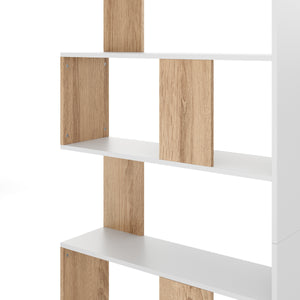 Bücherregal VIGOR 80 x 162 cm hellbraun/weiss