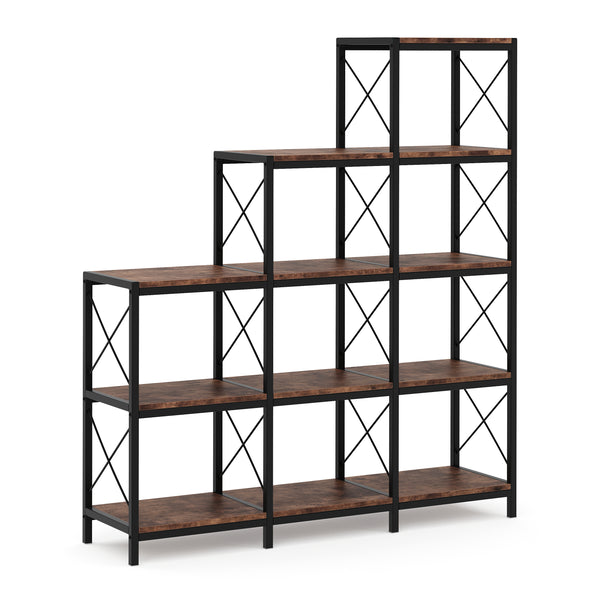 Treppenregal Raumteiler Vintage BONITA 9 Fächer 116 x 132 cm