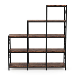 Treppenregal Raumteiler Vintage BONITA 9 Fächer 116 x 132 cm