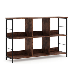 Bücherregal Vintage BONITA 6 Fächer 120 x 79 cm