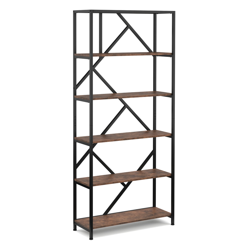 Bücherregal Vintage BONITA 5 Ebenen 80 x 180 cm