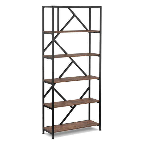 Bücherregal Vintage BONITA 5 Ebenen 80 x 180 cm