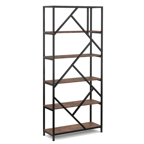 Bücherregal Vintage BONITA 5 Ebenen 80 x 180 cm