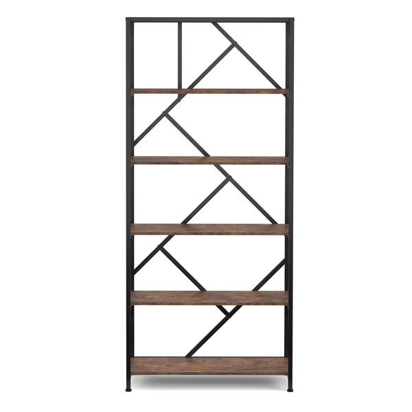 Bücherregal Vintage BONITA 5 Ebenen 80 x 180 cm