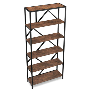 Bücherregal Vintage BONITA 5 Ebenen 80 x 180 cm