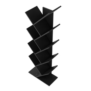 Bücherregal WULFRAN 50 x 141 cm schwarz
