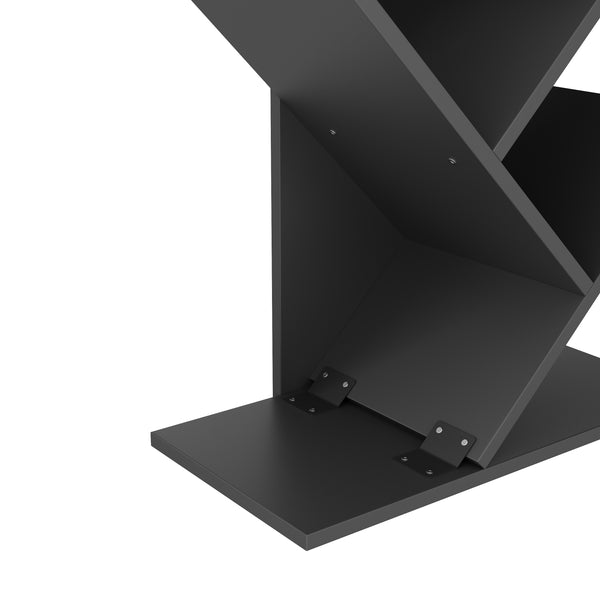 Bücherregal WULFRAN 50 x 141 cm schwarz