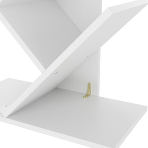 Bücherregal WULFRAN 50 x 141 cm weiss