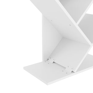 Bücherregal WULFRAN 50 x 141 cm weiss