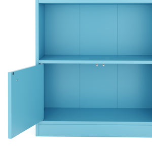 Bücherregal ZEFIR 4 Fächer 60 x 108 cm blau