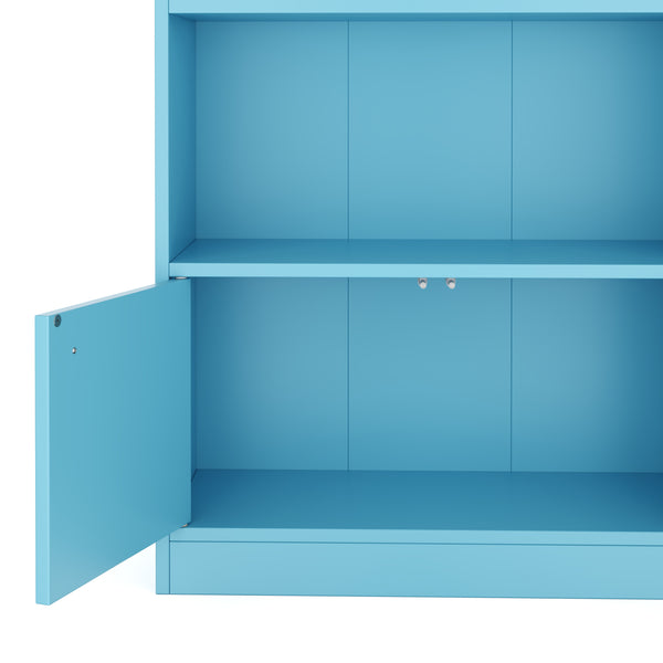 Bücherregal ZEFIR 4 Fächer 60 x 108 cm blau
