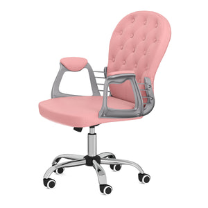 Bürostuhl Leder ARLO rosa