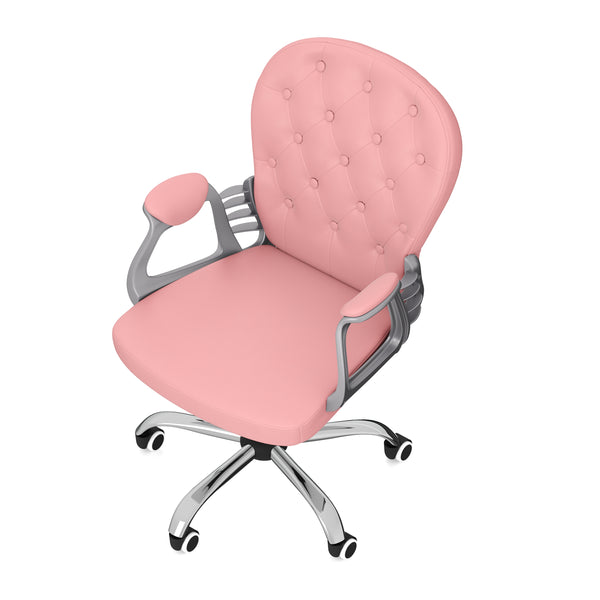 Bürostuhl Leder ARLO rosa