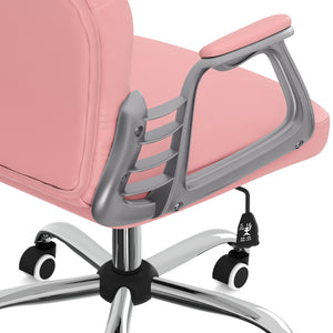 Bürostuhl Leder ARLO rosa