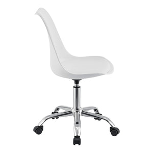 Atherton office chair, faux leather, white 