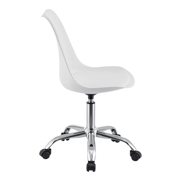Atherton office chair, faux leather, white 