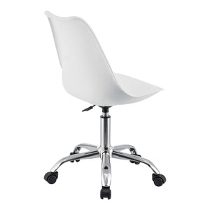 Atherton office chair, faux leather, white 