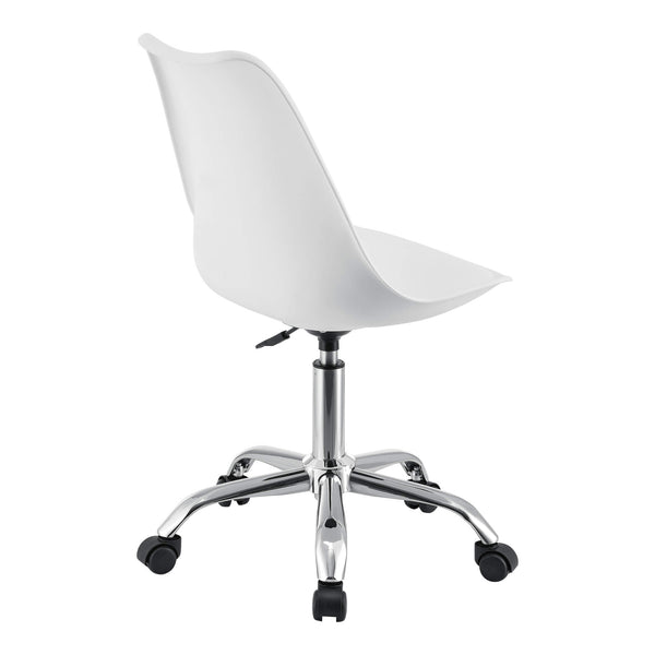 Atherton office chair, faux leather, white 