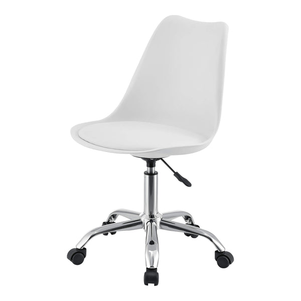 Atherton office chair, faux leather, white 