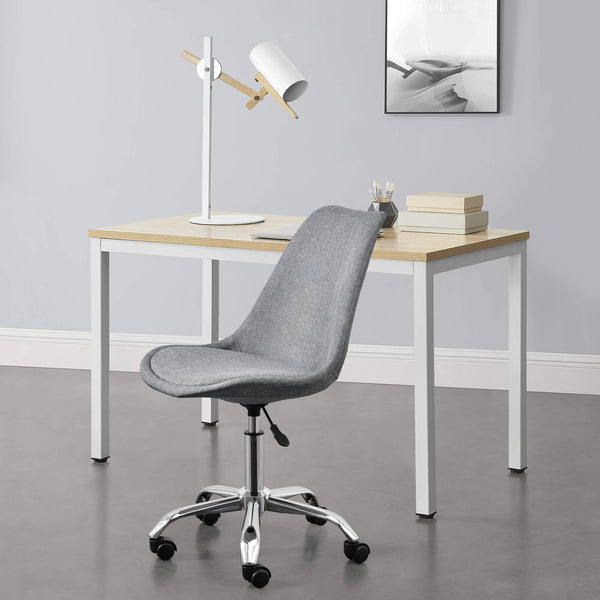 Atherton office chair, fabric upholstered, light grey 