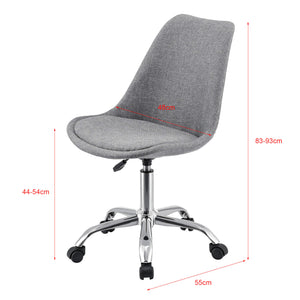 Atherton office chair, fabric upholstered, light grey 
