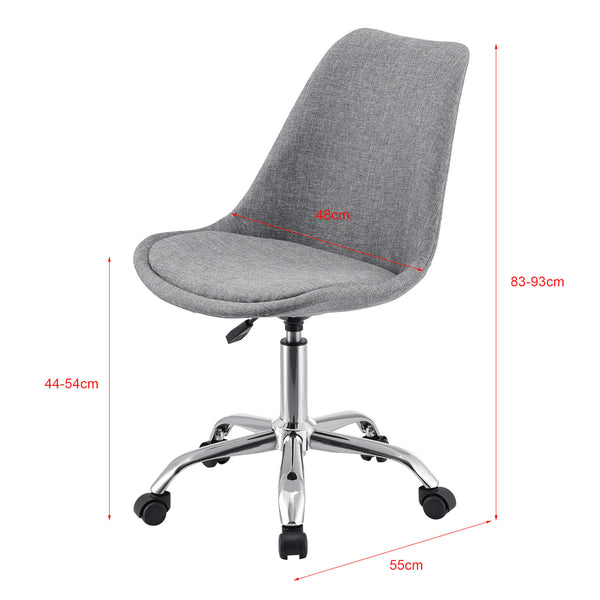 Atherton office chair, fabric upholstered, light grey 