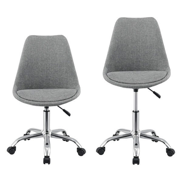 Atherton office chair, fabric upholstered, light grey 