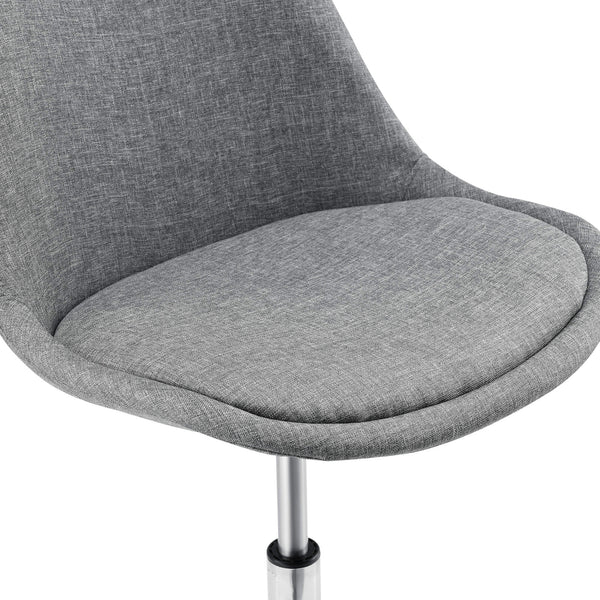 Atherton office chair, fabric upholstered, light grey 