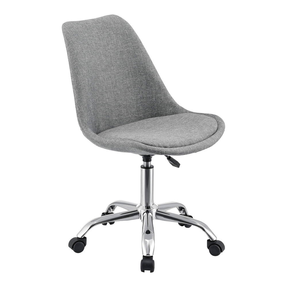 Atherton office chair, fabric upholstered, light grey 