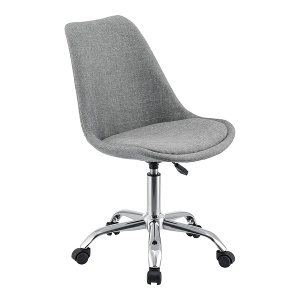 Atherton office chair, fabric upholstered, light grey 