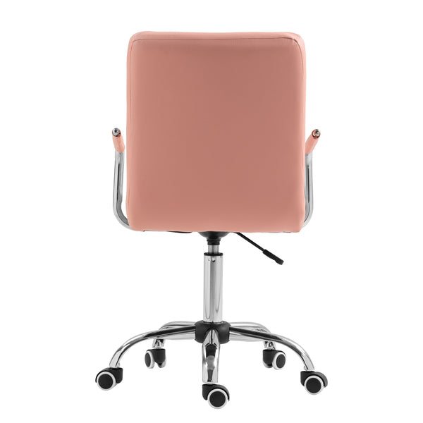 Bürostuhl Leder BENJAMIN rosa