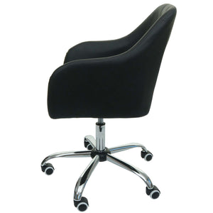 Bürostuhl Bétera mit Armlehne Kunstleder schwarz