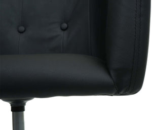 Bürostuhl Bétera mit Armlehne Kunstleder schwarz