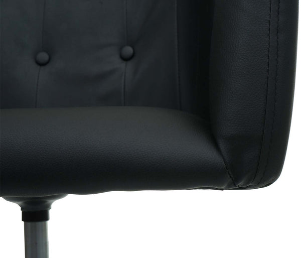 Bürostuhl Bétera mit Armlehne Kunstleder schwarz