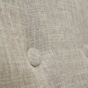 Bürostuhl Bétera mit Armlehne Stoff/Textil creme