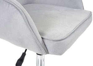 Bürostuhl Chefsessel Retro Design Samt grau