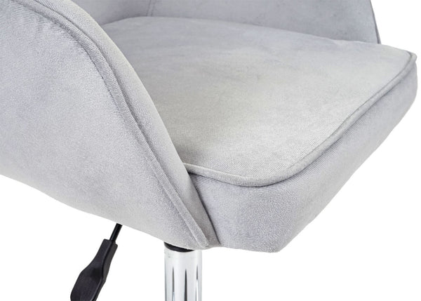 Bürostuhl Chefsessel Retro Design Samt grau