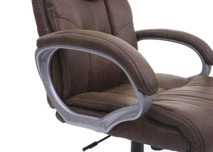 Bürostuhl Chefsessel Stoff/Textil Wildleder-Optik