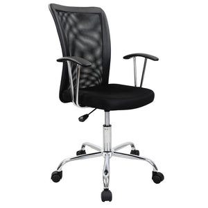 Ergonomic executive office chair, black