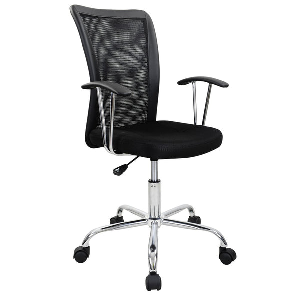 Ergonomic executive office chair, black