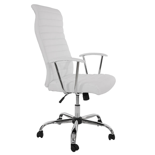 Bürostuhl Drehstuhl Chefsessel Cagliari ergonomische Form weiss