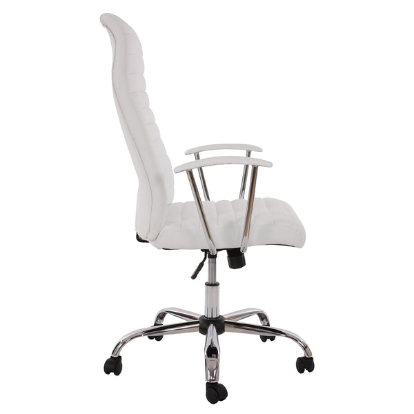 Bürostuhl Drehstuhl Chefsessel Cagliari ergonomische Form weiss